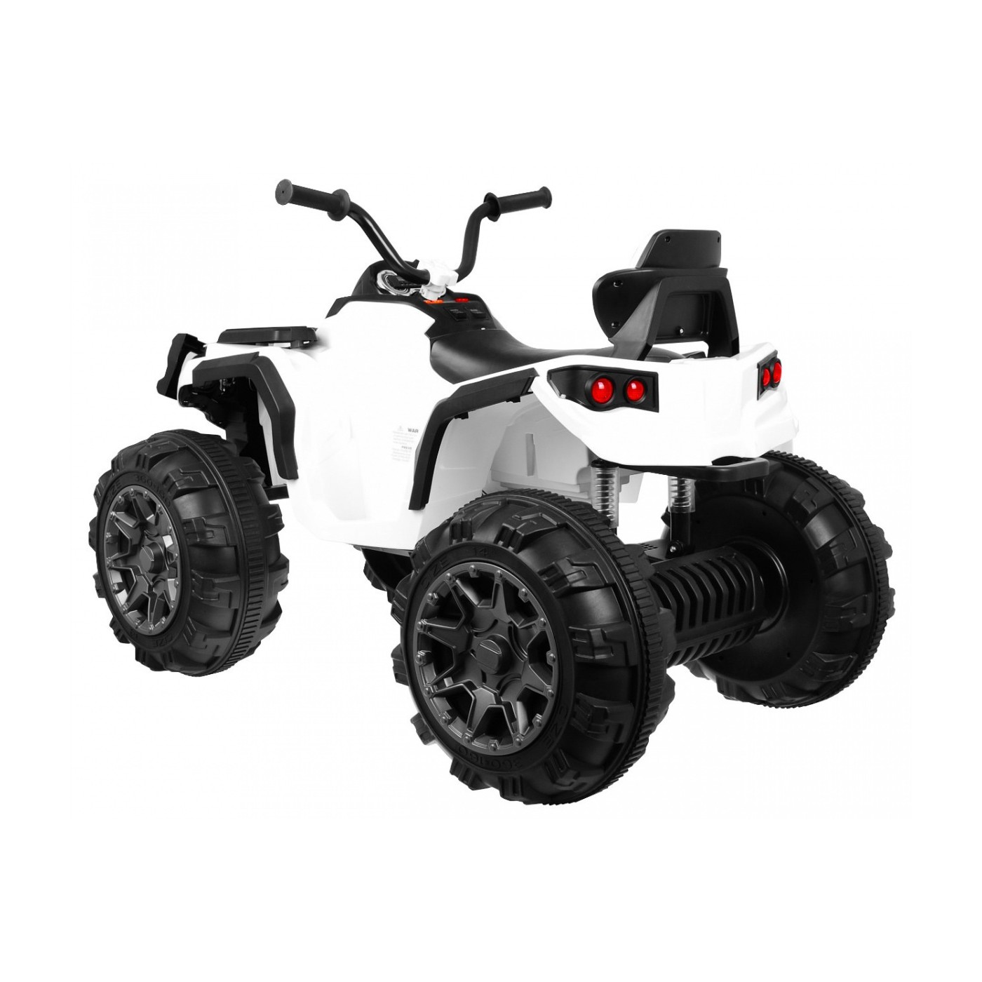 Quad ATV dětská baterie bílá EVA rádio MP3 LED pomalý start