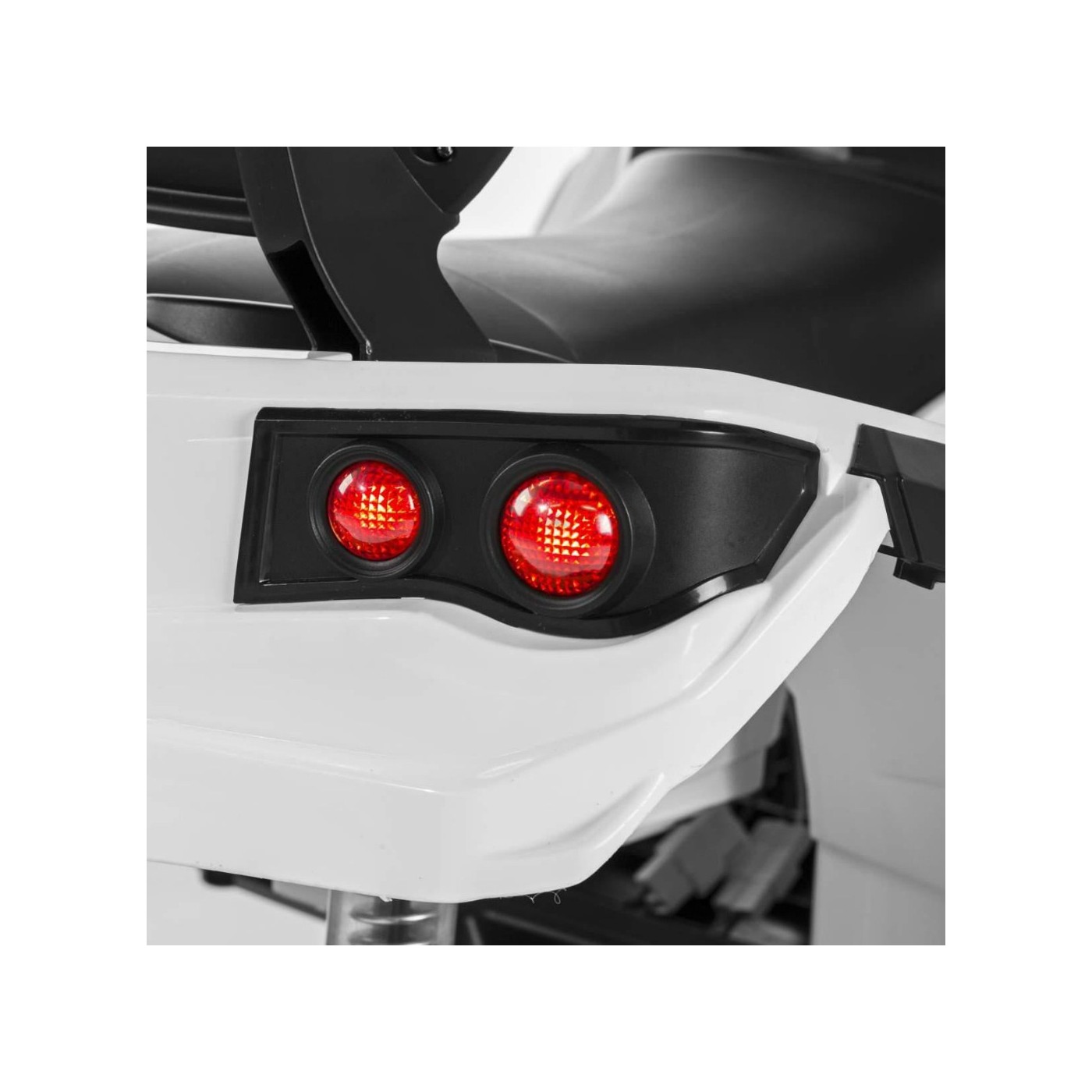 Quad ATV dětská baterie bílá EVA rádio MP3 LED pomalý start