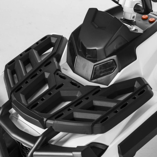 Quad ATV dětská baterie bílá EVA rádio MP3 LED pomalý start
