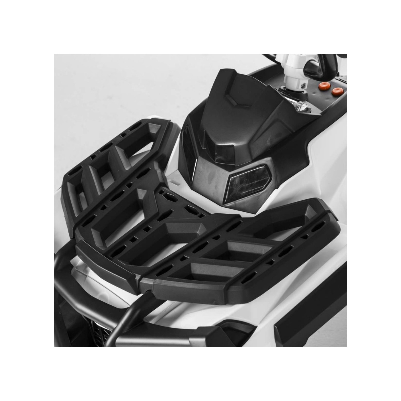 Quad ATV dětská baterie bílá EVA rádio MP3 LED pomalý start