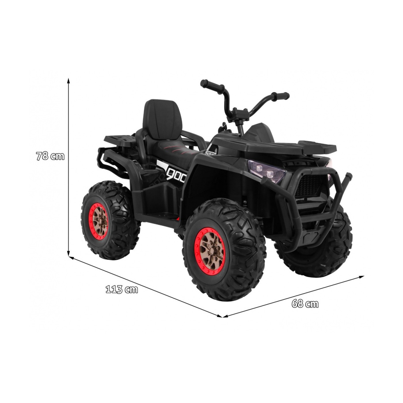 Čtyřkolové ATV vozidlo Poušť Černý