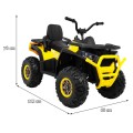 Vozidlo Quad ATV Poušť Žlutý