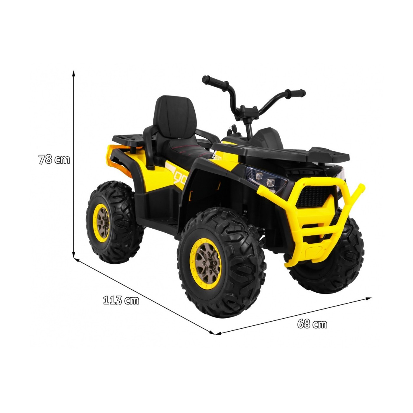 Vozidlo Quad ATV Poušť Žlutý