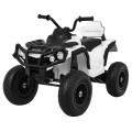 Quad ATV Air dobíjecí dětská bílá kola nafouknutá MP3 rádio pomalý start