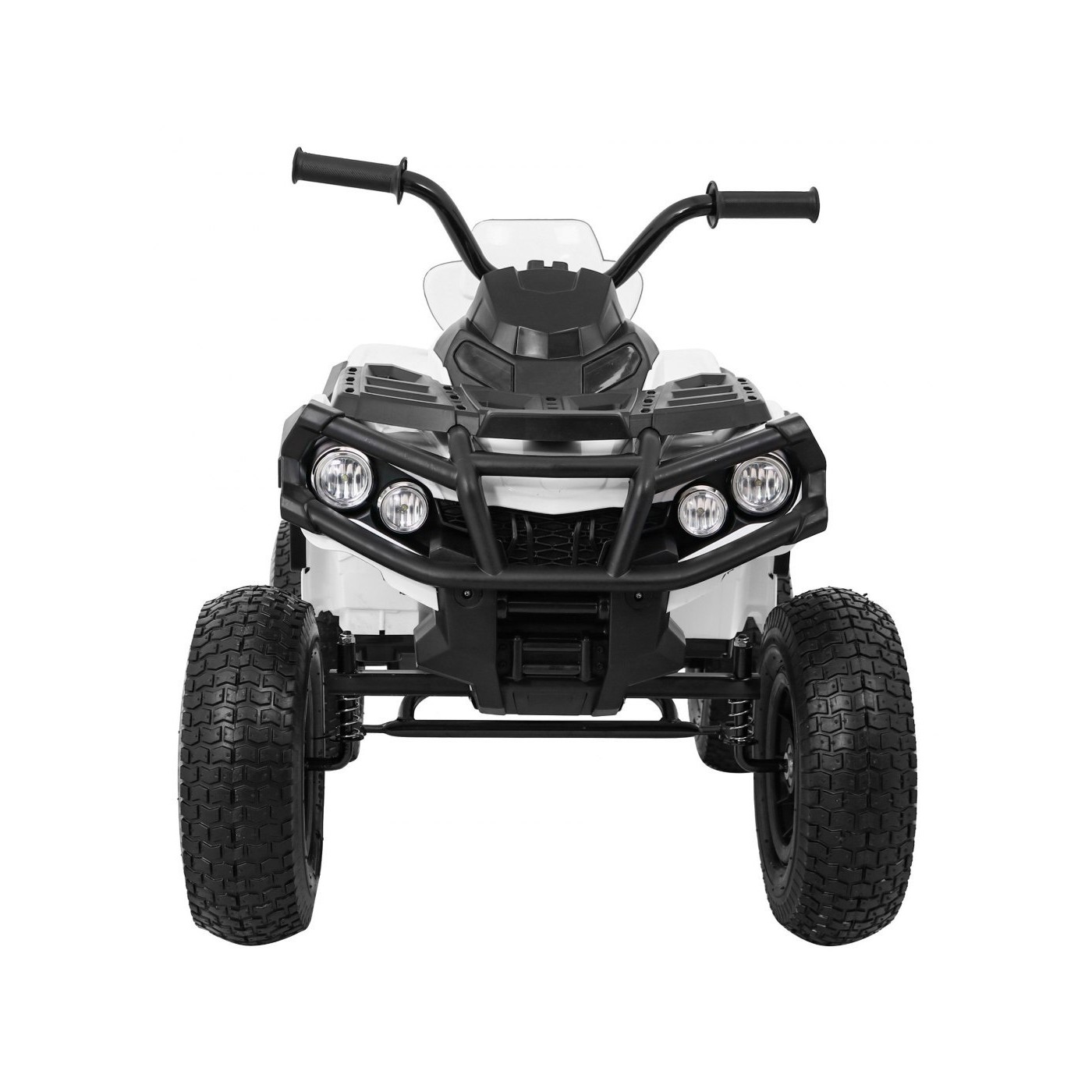 Quad ATV Air dobíjecí dětská bílá kola nafouknutá MP3 rádio pomalý start