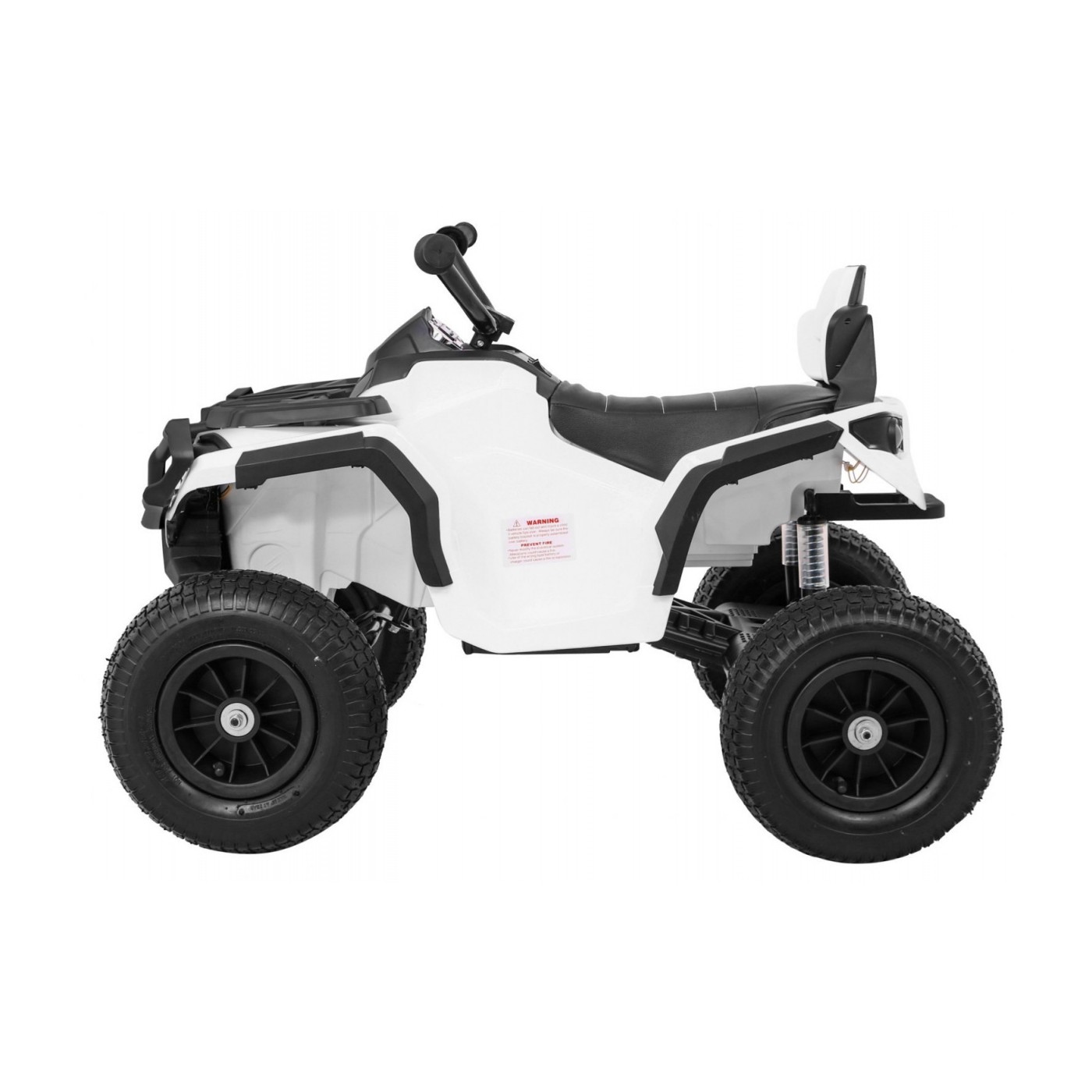 Quad ATV Air dobíjecí dětská bílá kola nafouknutá MP3 rádio pomalý start