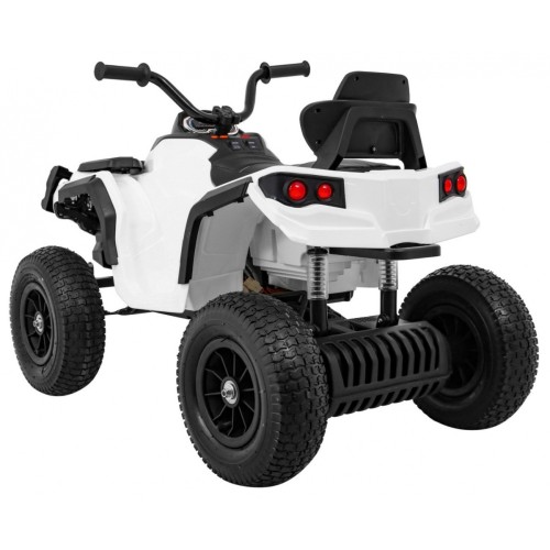 Quad ATV Air dobíjecí dětská bílá kola nafouknutá MP3 rádio pomalý start
