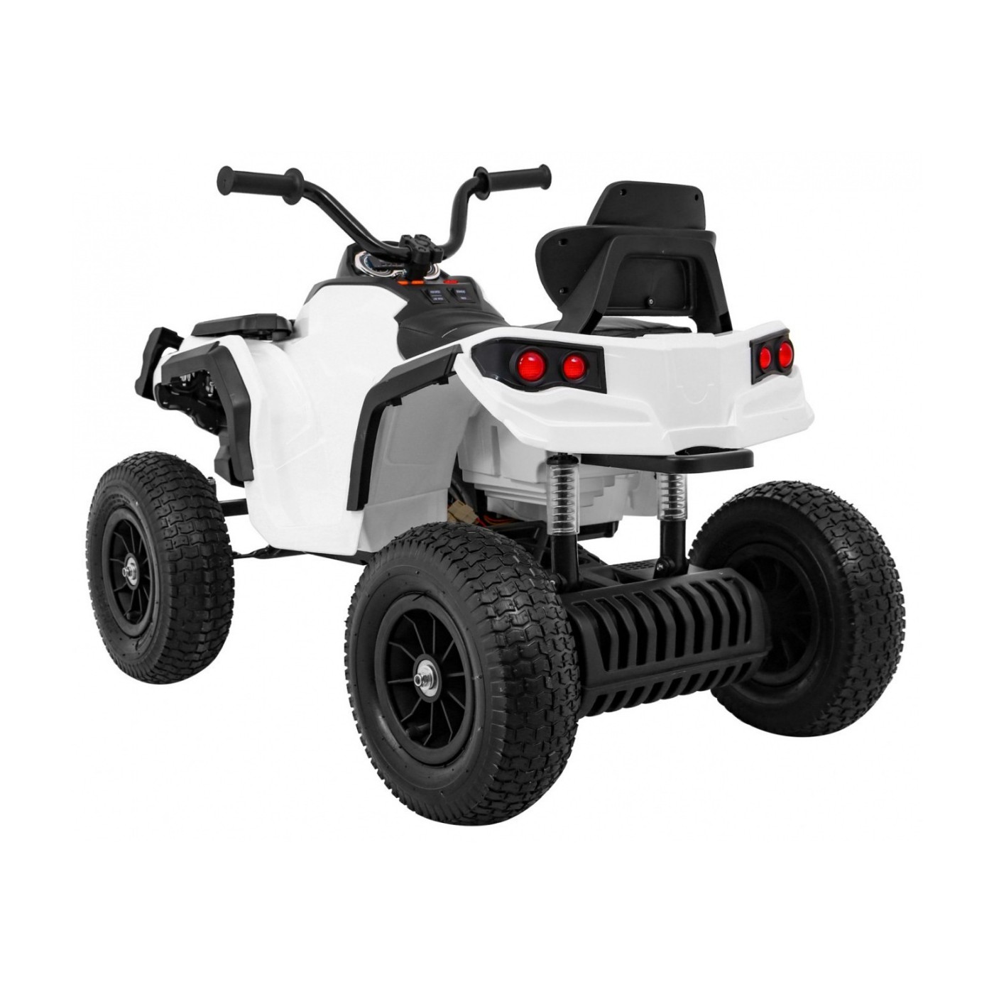 Quad ATV Air dobíjecí dětská bílá kola nafouknutá MP3 rádio pomalý start