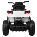 Quad ATV Air dobíjecí dětská bílá kola nafouknutá MP3 rádio pomalý start