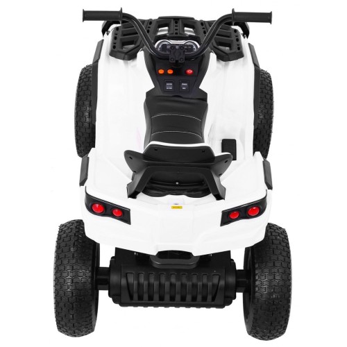 Quad ATV Air dobíjecí dětská bílá kola nafouknutá MP3 rádio pomalý start