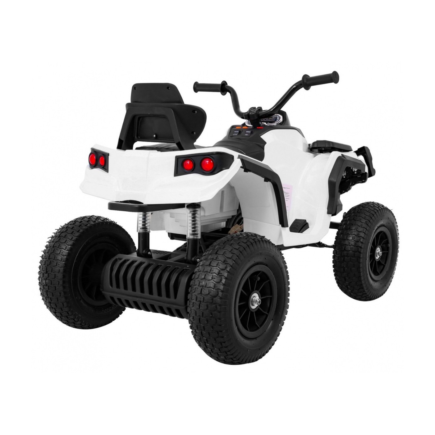Quad ATV Air dobíjecí dětská bílá kola nafouknutá MP3 rádio pomalý start