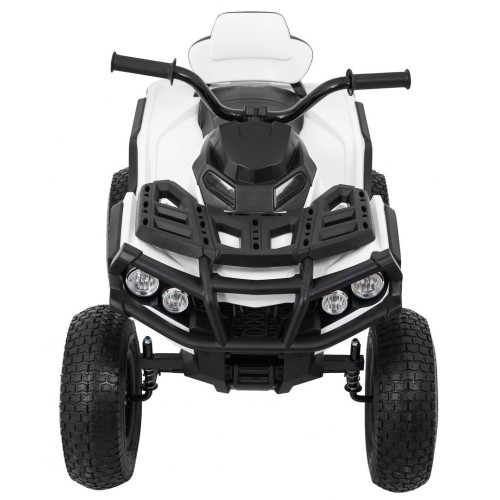 Quad ATV Air dobíjecí dětská bílá kola nafouknutá MP3 rádio pomalý start