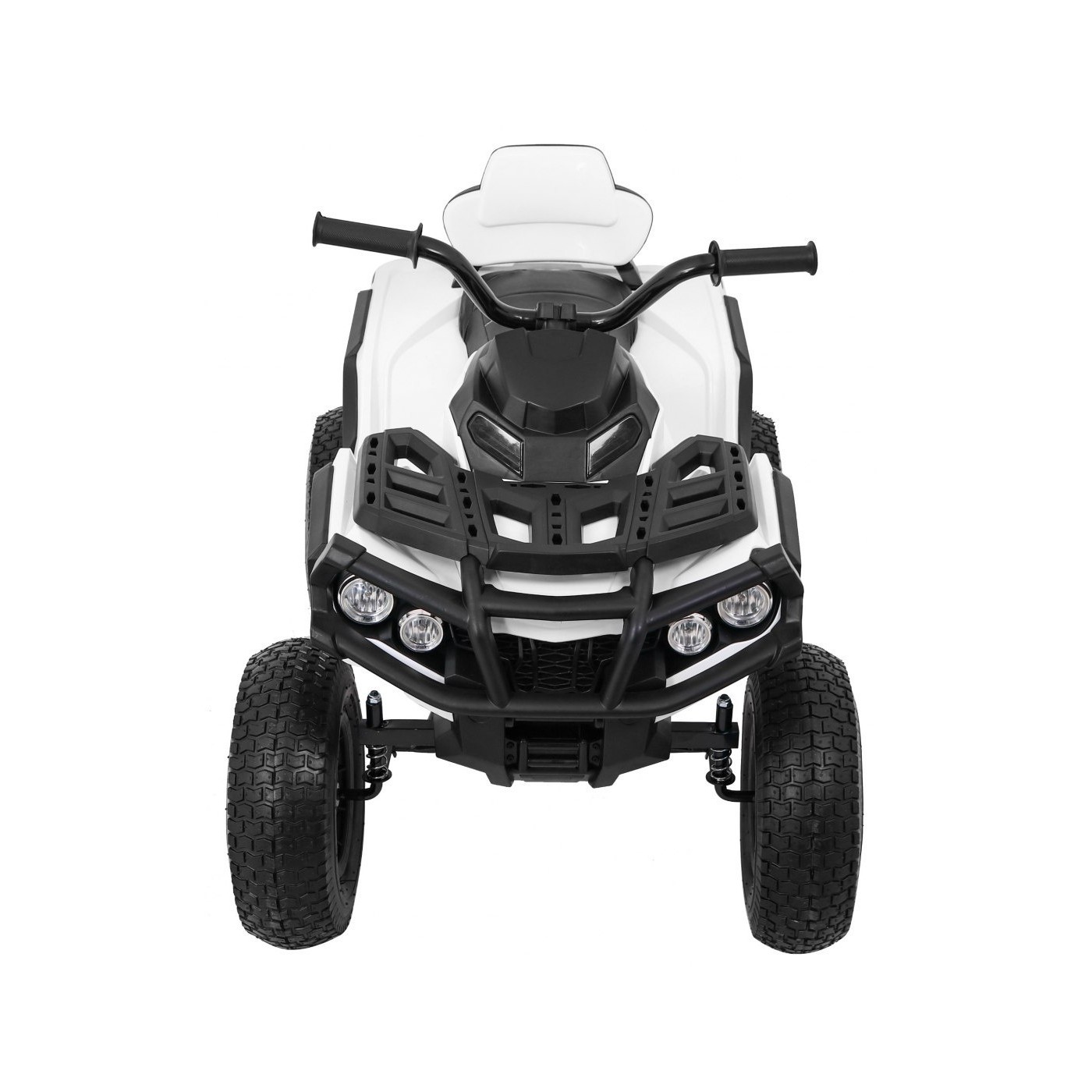 Quad ATV Air dobíjecí dětská bílá kola nafouknutá MP3 rádio pomalý start