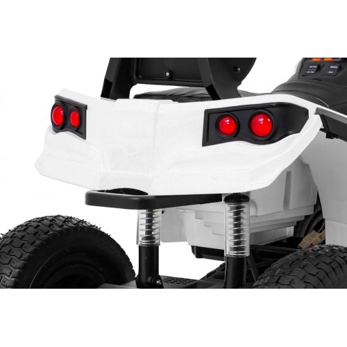 Quad ATV Air dobíjecí dětská bílá kola nafouknutá MP3 rádio pomalý start