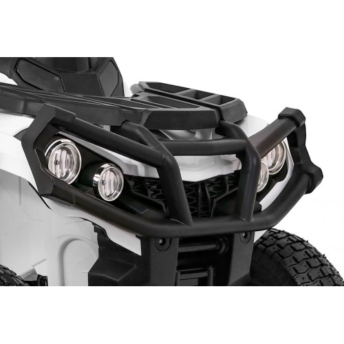 Quad ATV Air dobíjecí dětská bílá kola nafouknutá MP3 rádio pomalý start