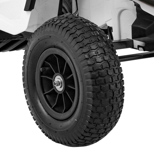 Quad ATV Air dobíjecí dětská bílá kola nafouknutá MP3 rádio pomalý start