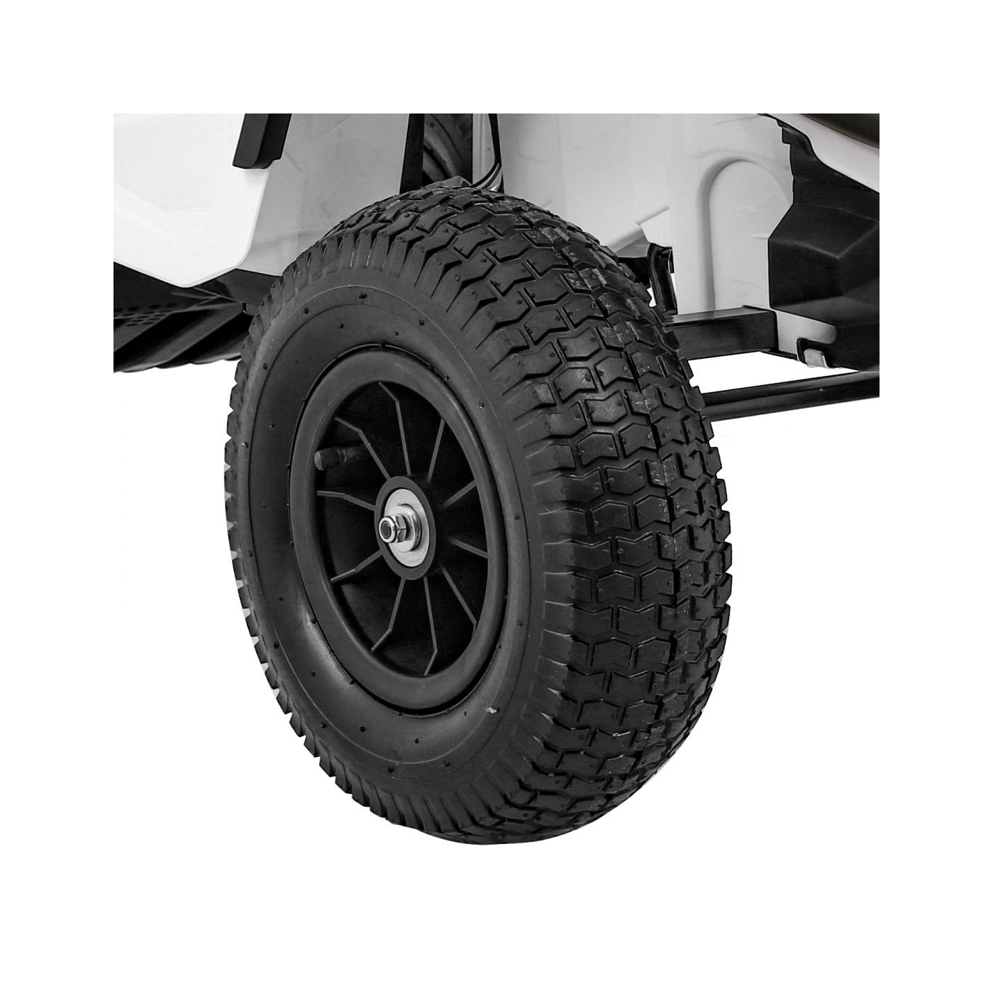 Quad ATV Air dobíjecí dětská bílá kola nafouknutá MP3 rádio pomalý start
