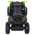 Quad ATV Air dobíjecí dětská černo-zelená kola nafouknutá MP3 rádio pomalý start