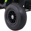 Quad ATV Air dobíjecí dětská černo-zelená kola nafouknutá MP3 rádio pomalý start