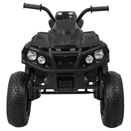 Čtyřkolka ATV Air Baterie Powečervená Kids černá + kola nafouknutá + MP3 rádio + pomalý start