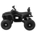 Čtyřkolka ATV Air Baterie Powečervená Kids černá + kola nafouknutá + MP3 rádio + pomalý start