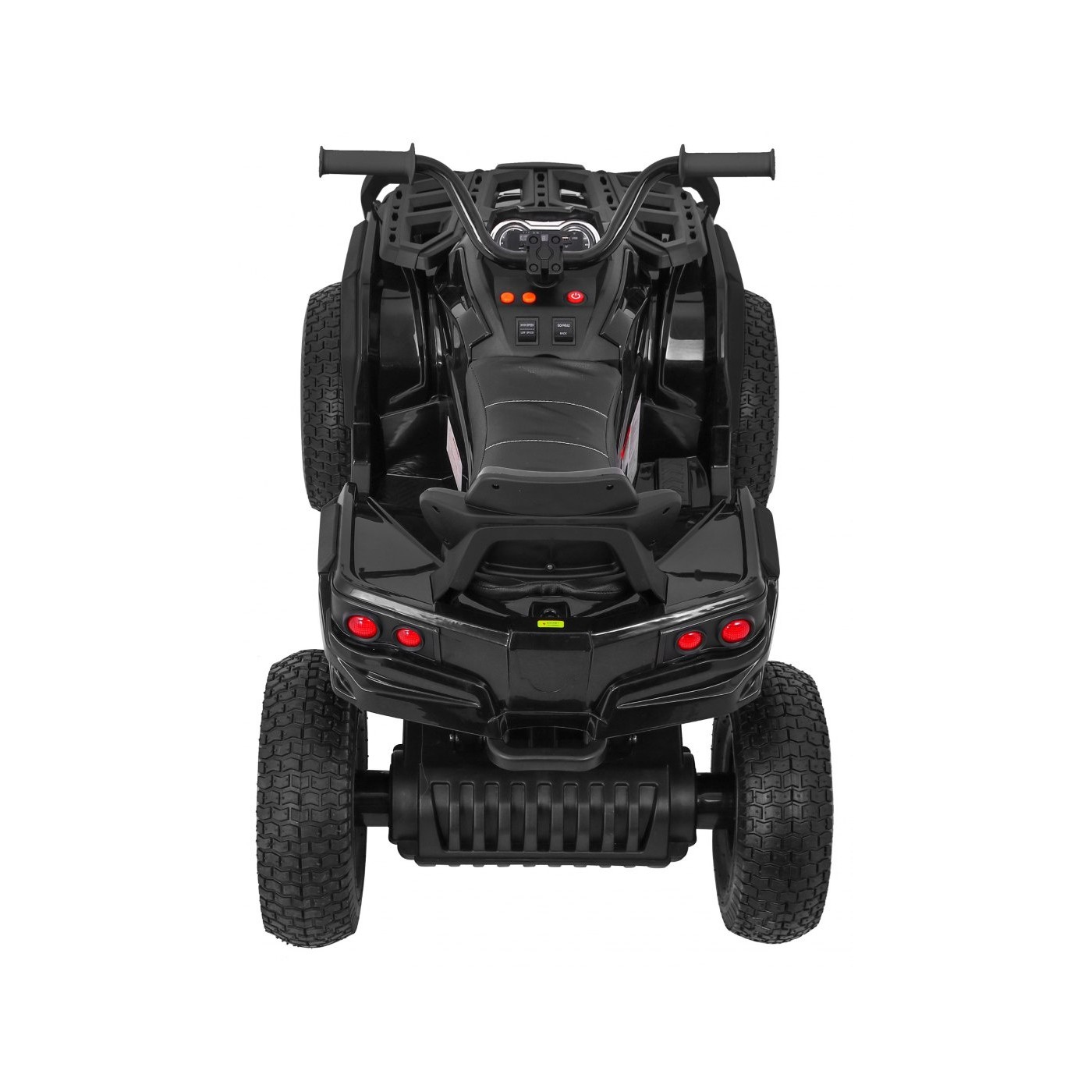 Čtyřkolka ATV Air Baterie Powečervená Kids černá + kola nafouknutá + MP3 rádio + pomalý start