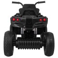 Čtyřkolka ATV Air Baterie Powečervená Kids černá + kola nafouknutá + MP3 rádio + pomalý start