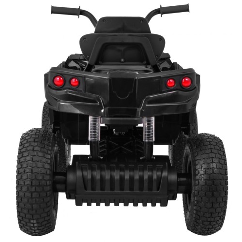 Čtyřkolka ATV Air Baterie Powečervená Kids černá + kola nafouknutá + MP3 rádio + pomalý start