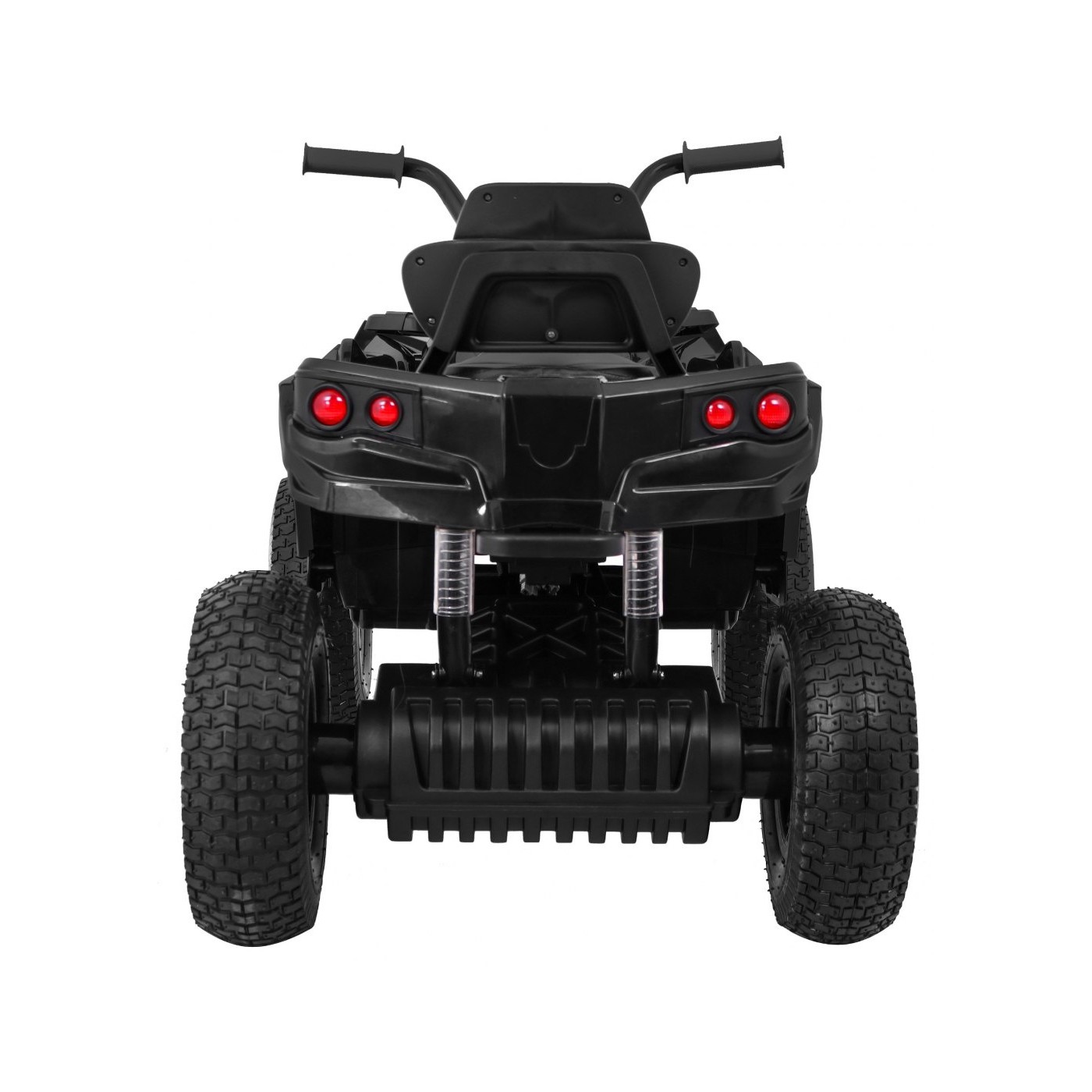 Čtyřkolka ATV Air Baterie Powečervená Kids černá + kola nafouknutá + MP3 rádio + pomalý start