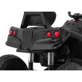 Čtyřkolka ATV Air Baterie Powečervená Kids černá + kola nafouknutá + MP3 rádio + pomalý start