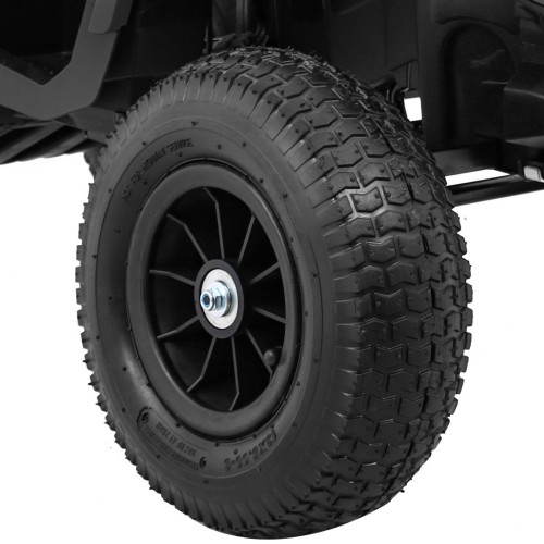 Čtyřkolka ATV Air Baterie Powečervená Kids černá + kola nafouknutá + MP3 rádio + pomalý start