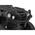 Čtyřkolka ATV Air Baterie Powečervená Kids černá + kola nafouknutá + MP3 rádio + pomalý start