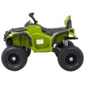 Čtyřkolka ATV Air dobíjecí dětská zelená kola nafouknutá MP3 rádio pomalý start