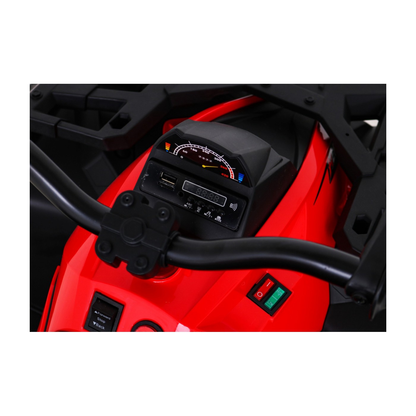 Čtyřkolka vozidla ATV Power červená