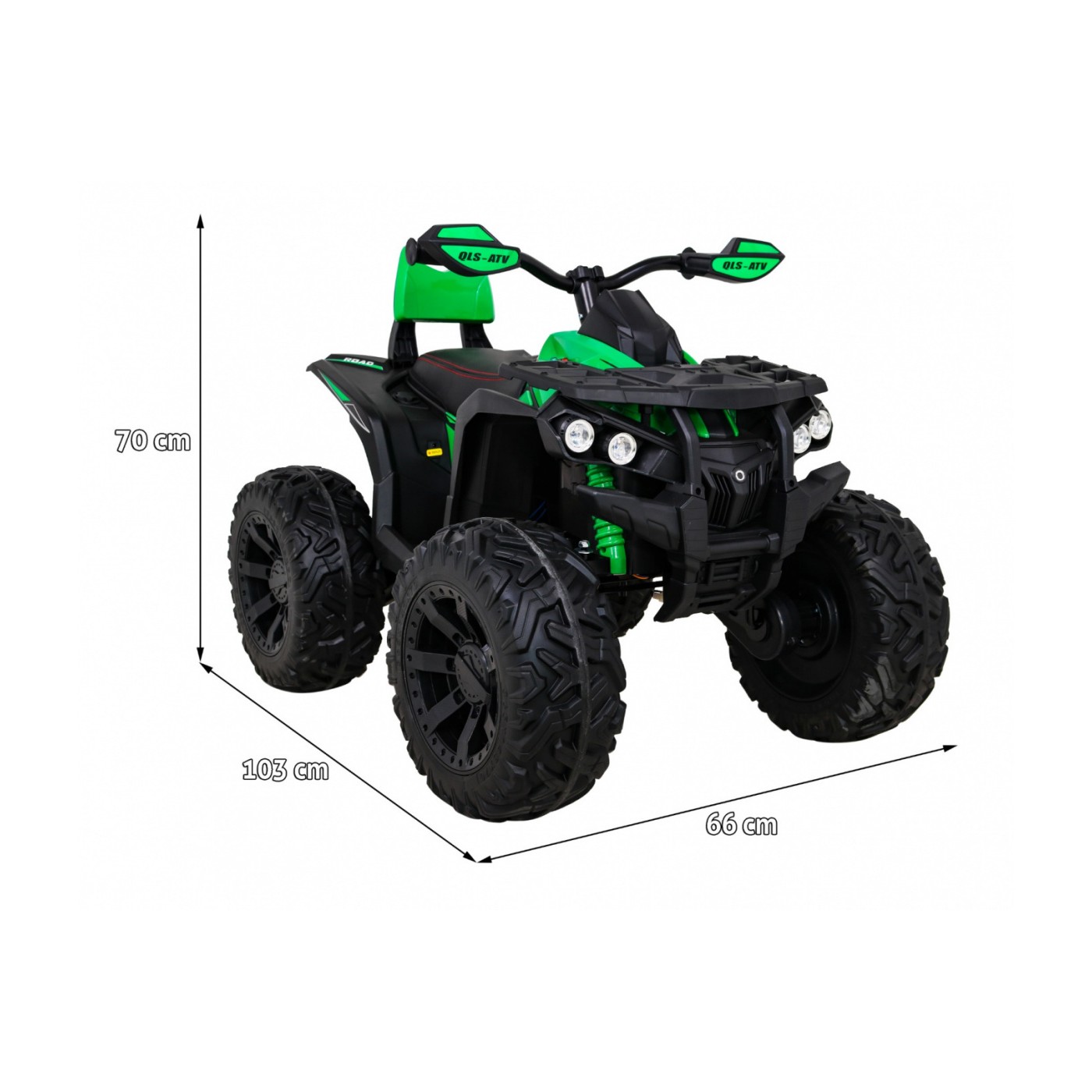Čtyřkolové motorové vozidlo ATV Zelená