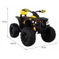 Vozidlo Quad ATV Power žlutý