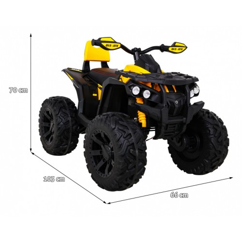 Vozidlo Quad ATV Power žlutý
