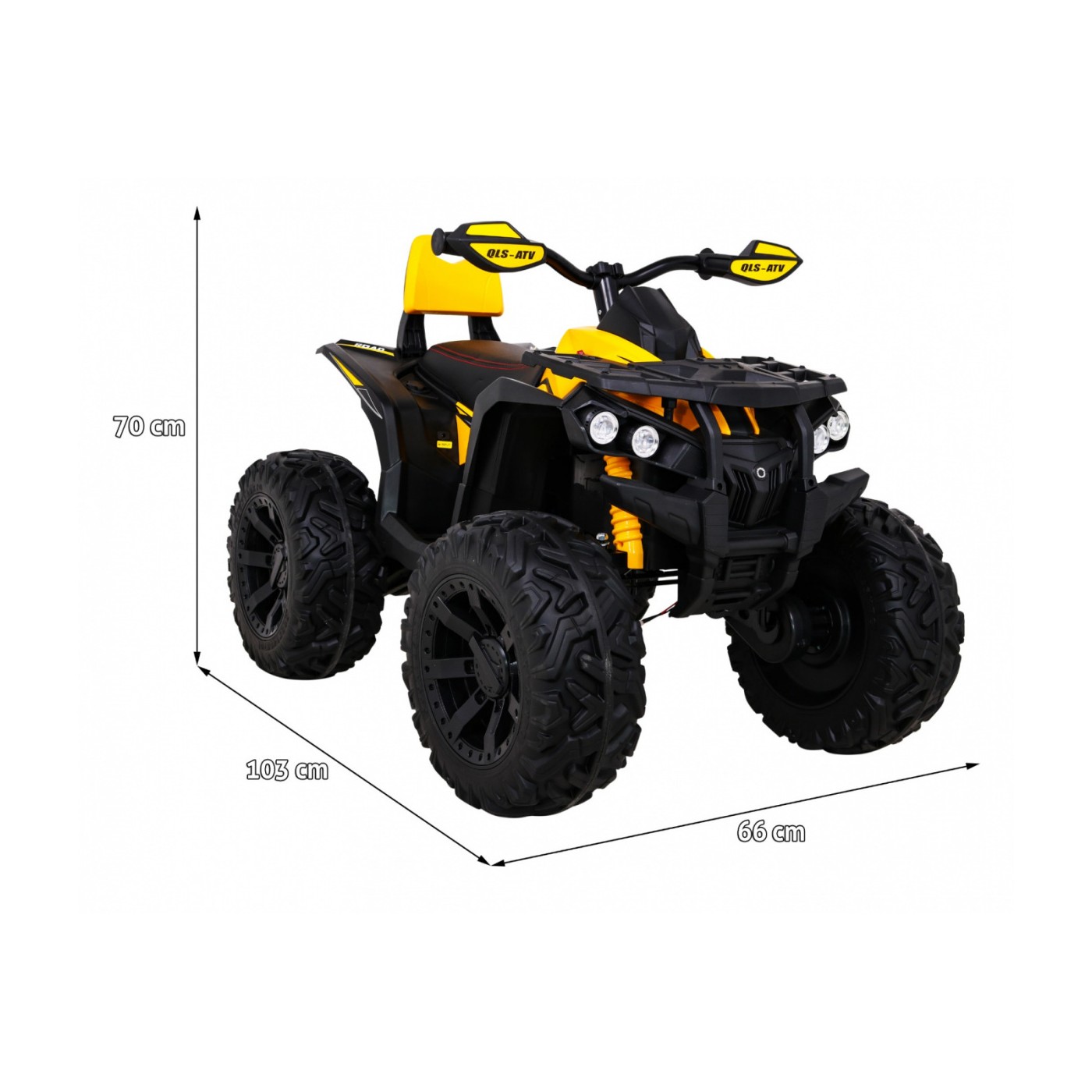Vozidlo Quad ATV Power žlutý