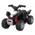 Quad Honda 250X TRX dobíjecí černá + houkačka + LED + eko kůže