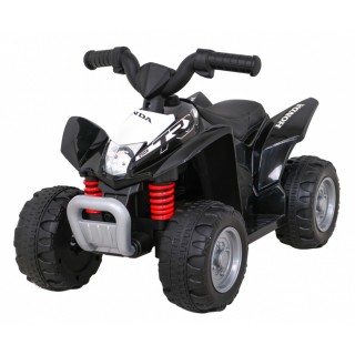 Quad Honda 250X TRX dobíjecí černá + houkačka + LED + eko kůže