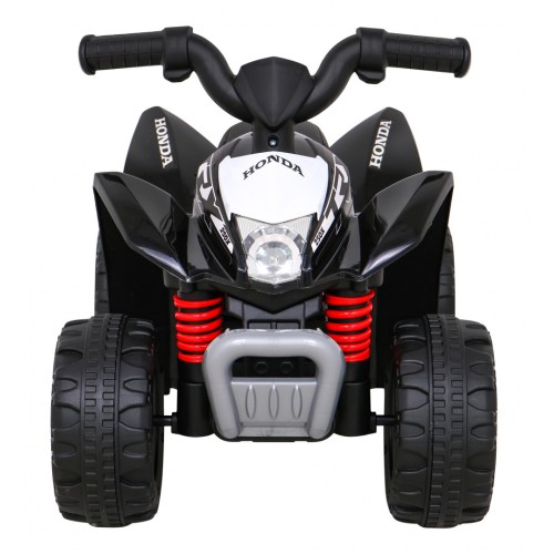 Quad Honda 250X TRX dobíjecí černá + houkačka + LED + eko kůže