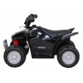 Quad Honda 250X TRX dobíjecí černá + houkačka + LED + eko kůže