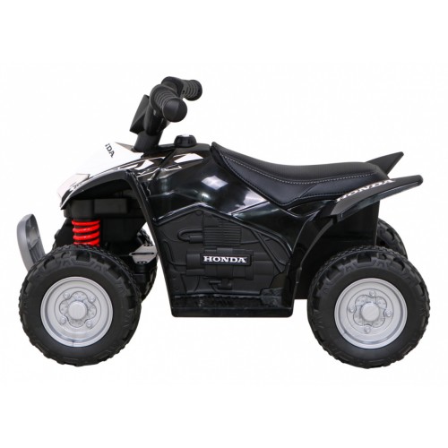 Quad Honda 250X TRX dobíjecí černá + houkačka + LED + eko kůže