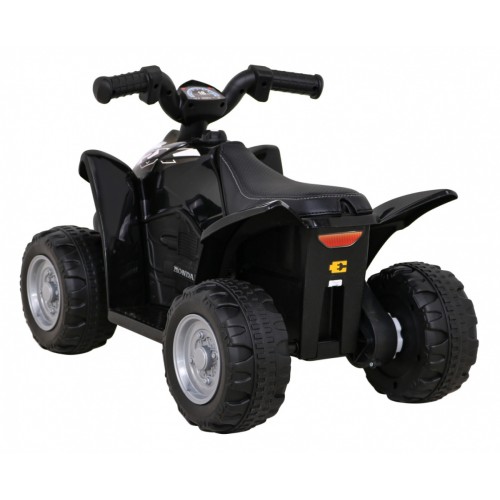 Quad Honda 250X TRX dobíjecí černá + houkačka + LED + eko kůže
