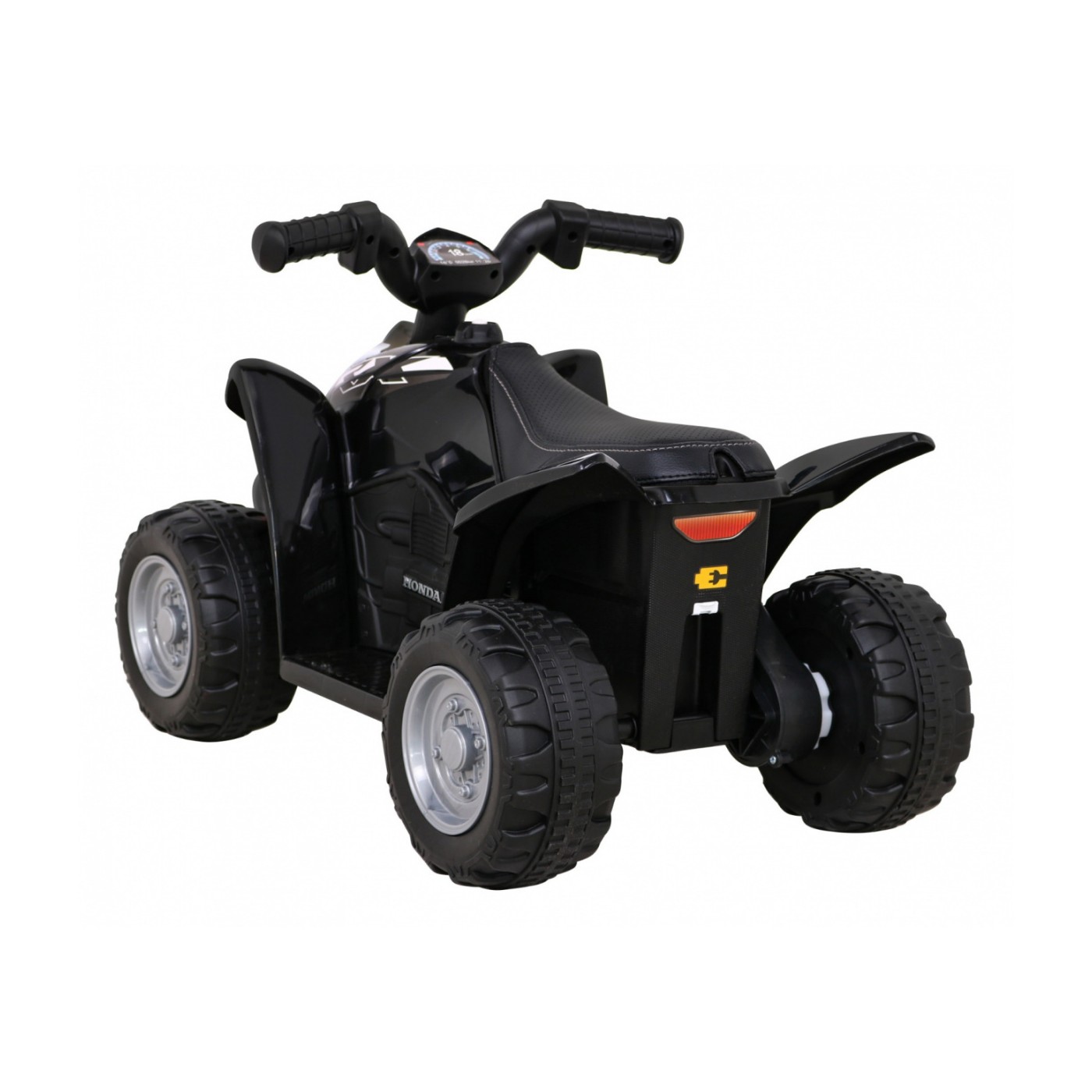 Quad Honda 250X TRX dobíjecí černá + houkačka + LED + eko kůže