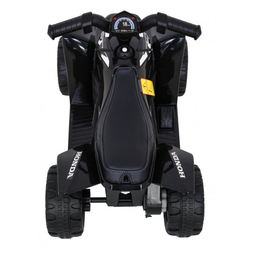 Quad Honda 250X TRX dobíjecí černá + houkačka + LED + eko kůže