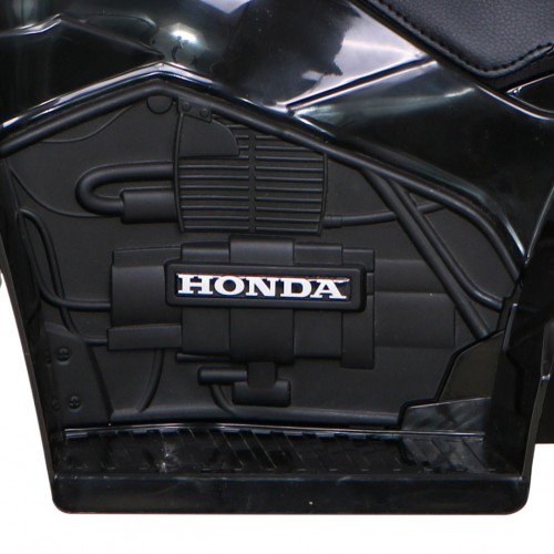 Quad Honda 250X TRX dobíjecí černá + houkačka + LED + eko kůže