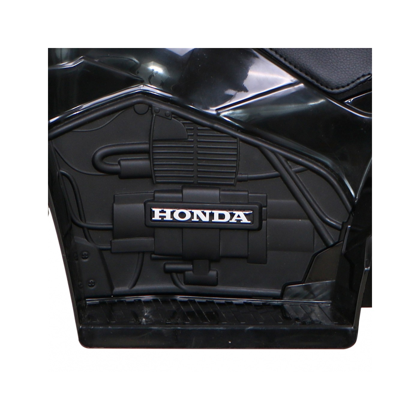 Quad Honda 250X TRX dobíjecí černá + houkačka + LED + eko kůže