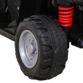 Quad Honda 250X TRX dobíjecí černá + houkačka + LED + eko kůže