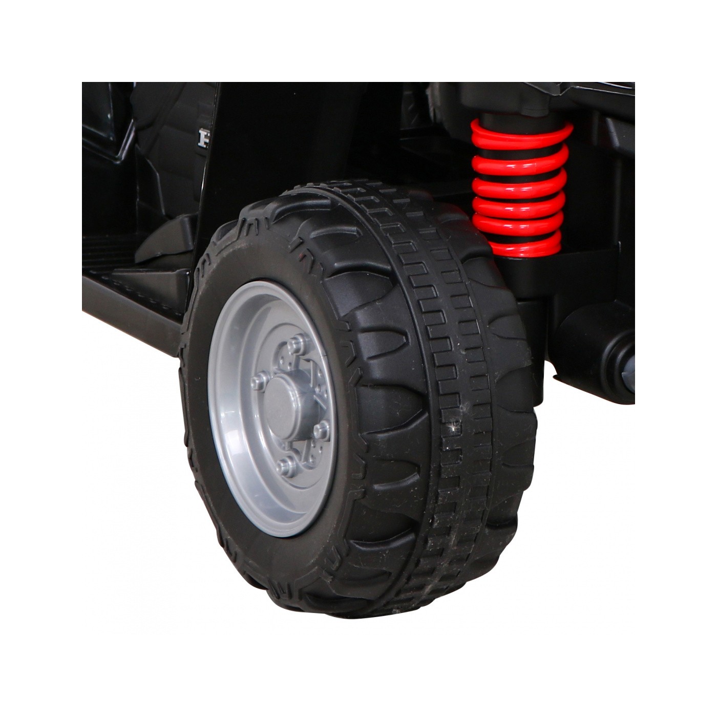 Quad Honda 250X TRX dobíjecí černá + houkačka + LED + eko kůže